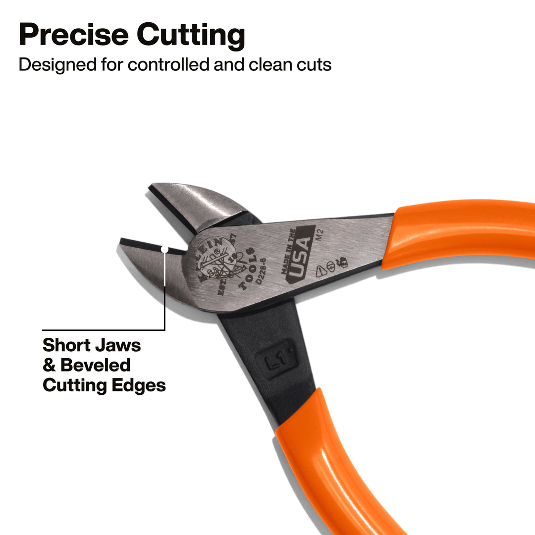 Klein Tools D2286 Diagonal Cutting Pliers, High-Leverage, 6-Inch