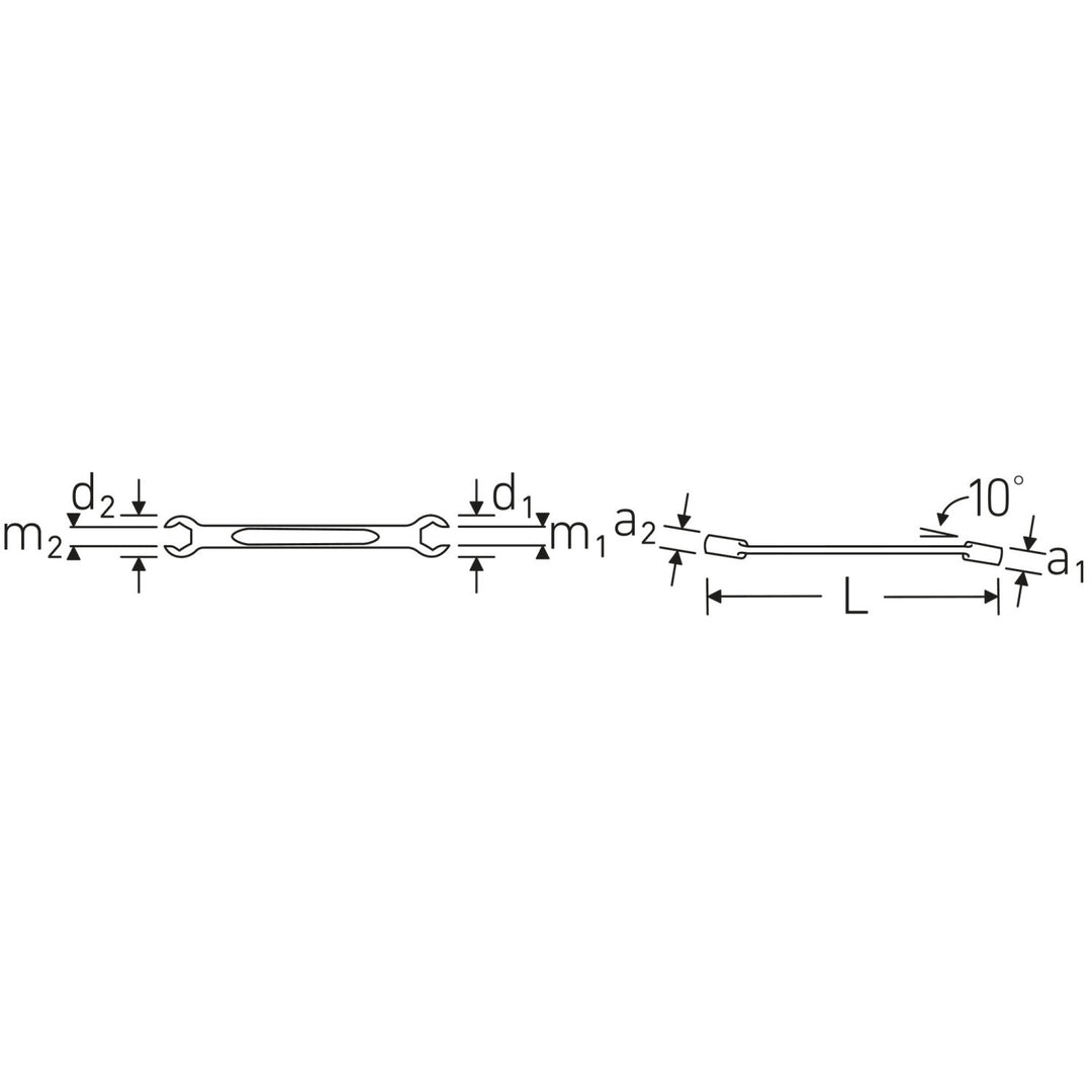 Stahlwille 96838758 Double Opend Ring Wrench Set