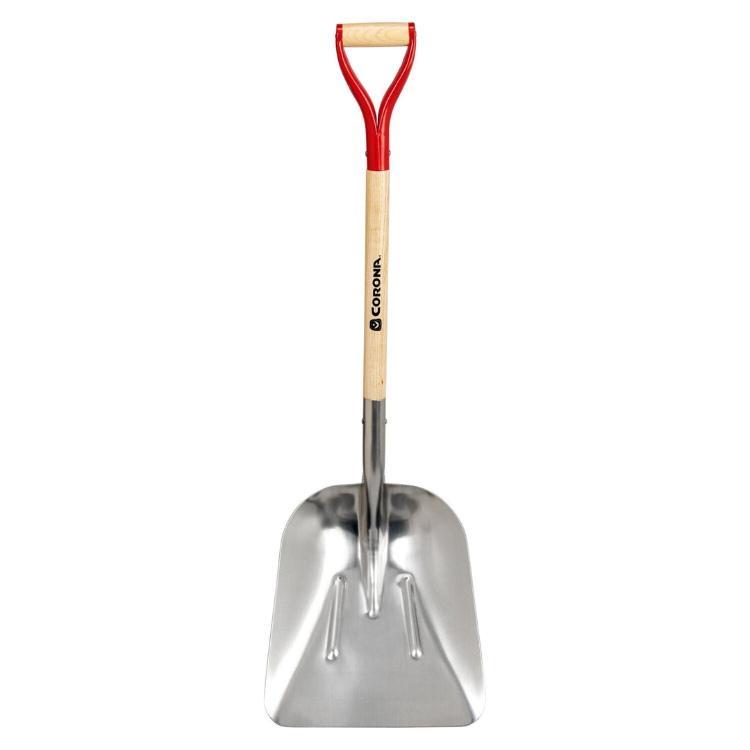 Corona SS16701 #10 Aluminum Western Scoop Hardwood Handle, D Grip Shovel