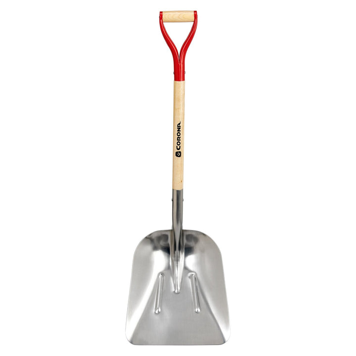 Corona SS16701 #10 Aluminum Western Scoop Hardwood Handle, D Grip Shovel