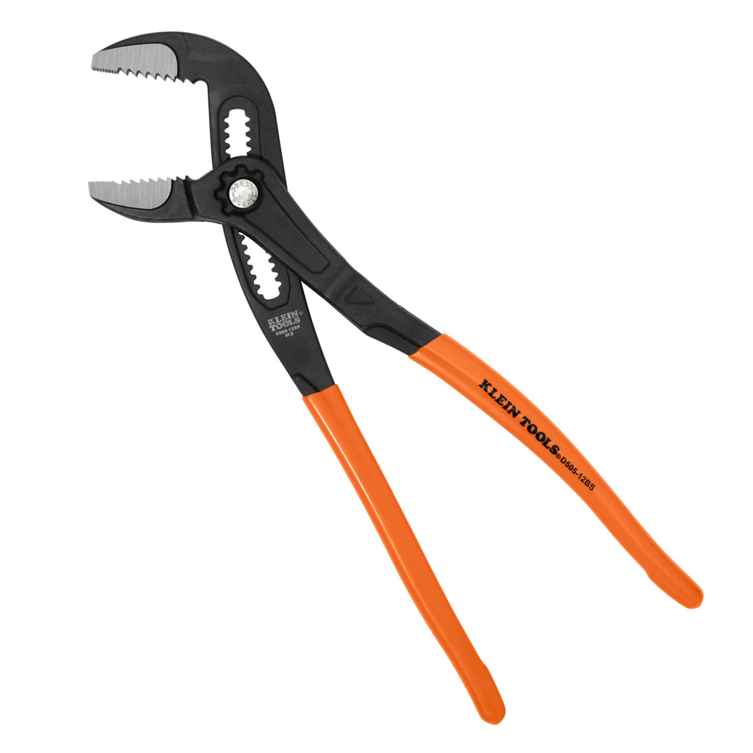 Klein Tools D50512BS Straight Jaw Quick-Adjust Pump Pliers, 12-Inch