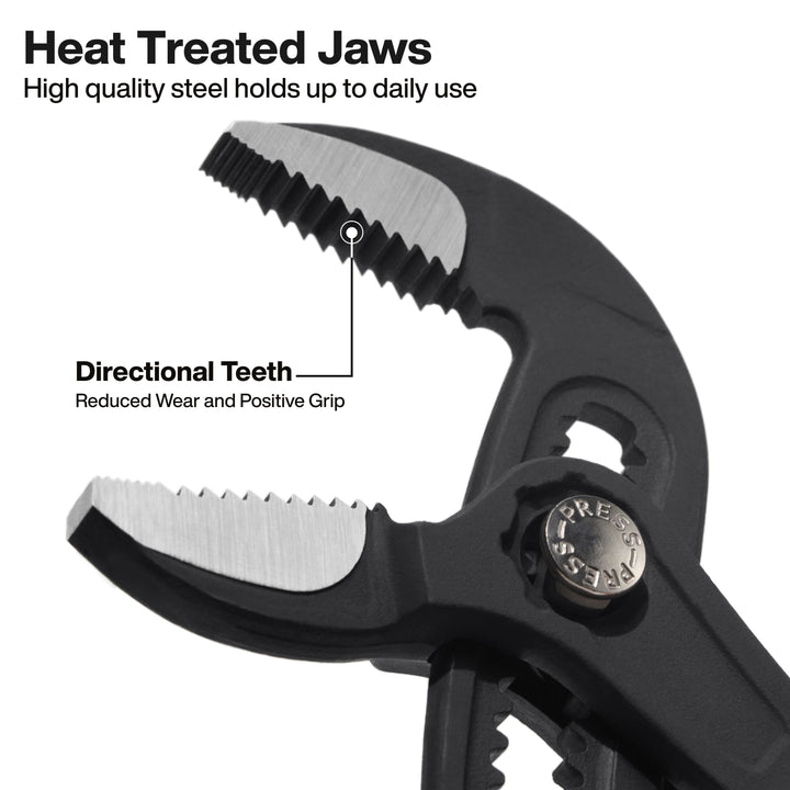 Klein Tools D5052BSKIT Straight Jaw Quick-Adjust Pump Pliers Set, 2-Piece