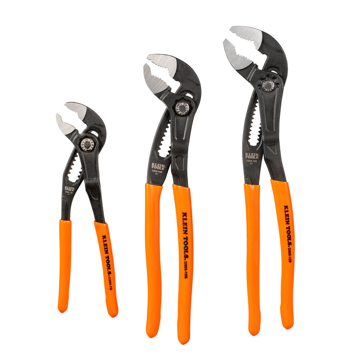 Klein Tools D5053BKIT Quick Adjust Klaw Pump Pliers Set, 3 Pc.
