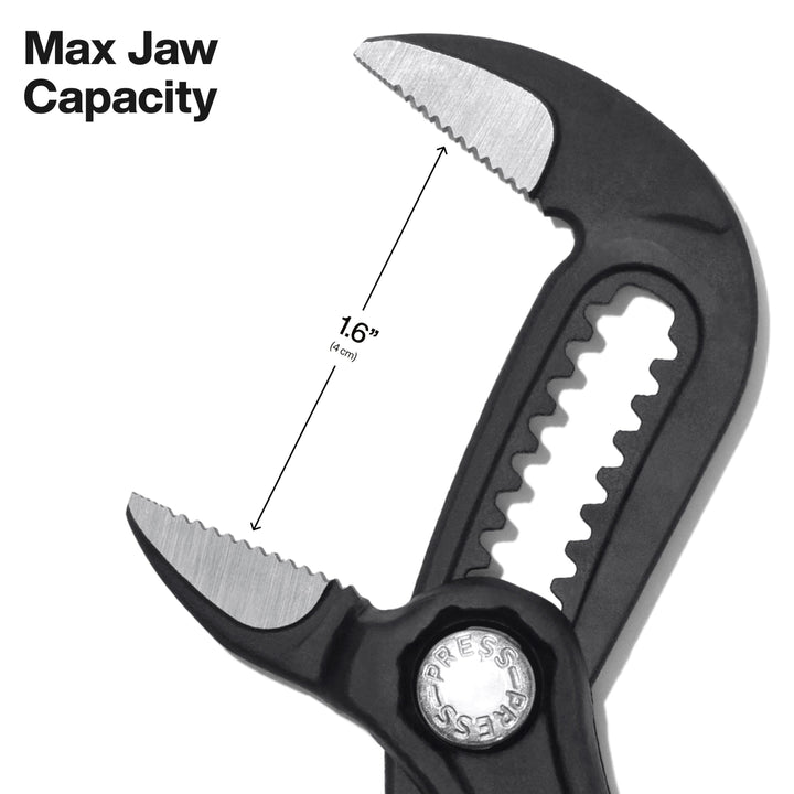 Klein Tools D5057BS Straight Jaw Quick-Adjust Pump Pliers, 7-Inch
