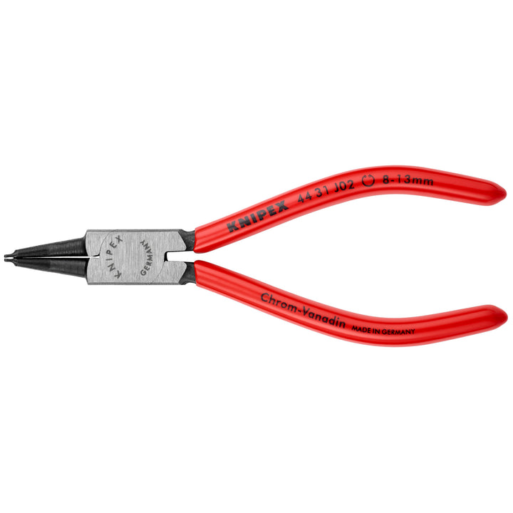 Knipex 44 31 J02 5 1/2" Internal 45° Angled Snap Ring Pliers-Forged Tips