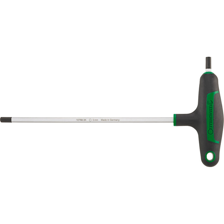 Stahlwille 43253040 Two-component T-Handle Male Hex Wrench For Screws With Internal Hexagon, 4 mm