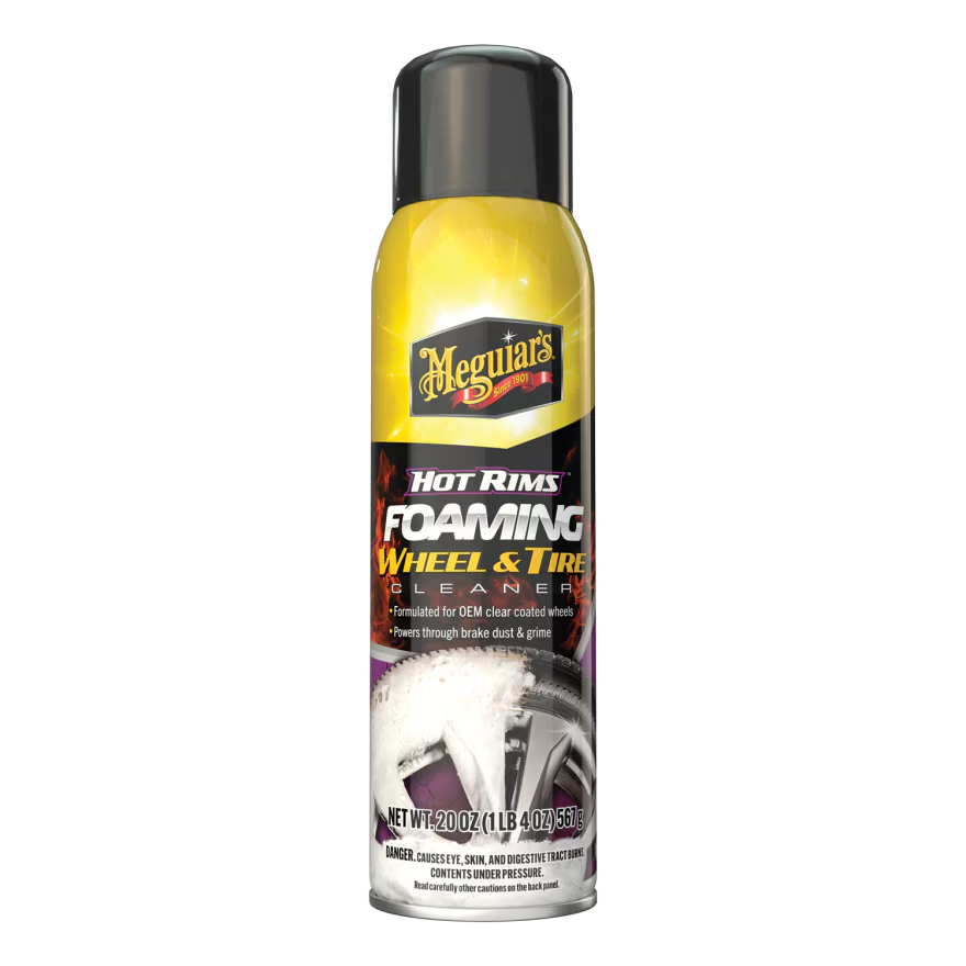 Meguiar's G250320 Hot Rims Foaming Wheel & Tire Cleaner - Quickly Powers Through Brake Dust and Grime