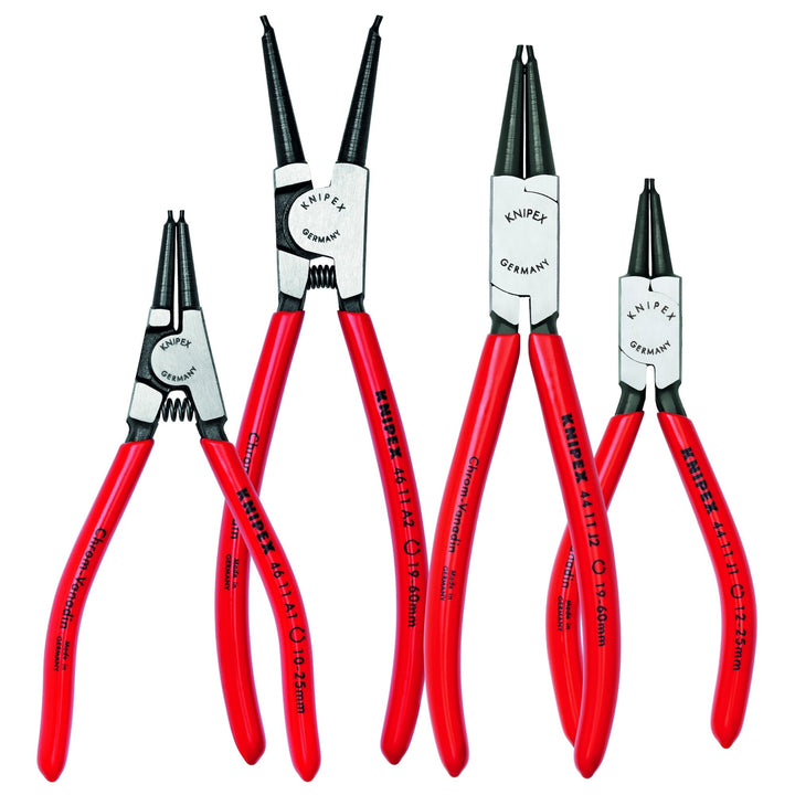 Knipex 9K 00 19 51 US 4 Pc Snap Ring Set In Tool Roll