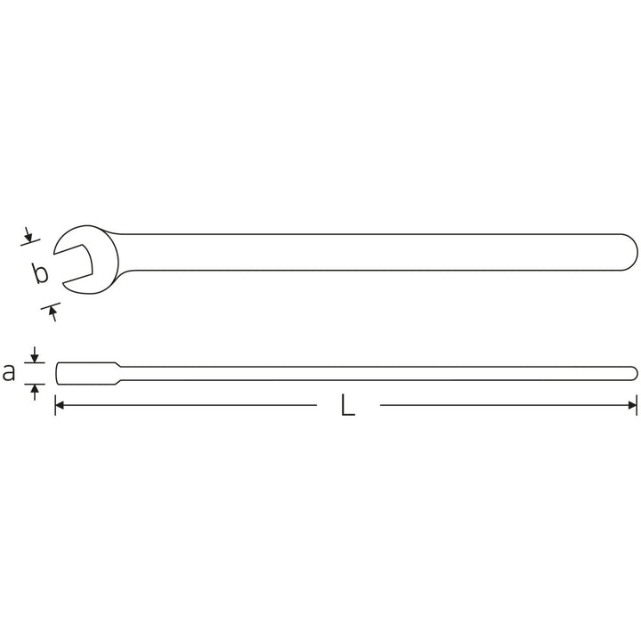 Stahlwille 44180019 12160 VDE single-ended open-jaw Spanner 19 mm