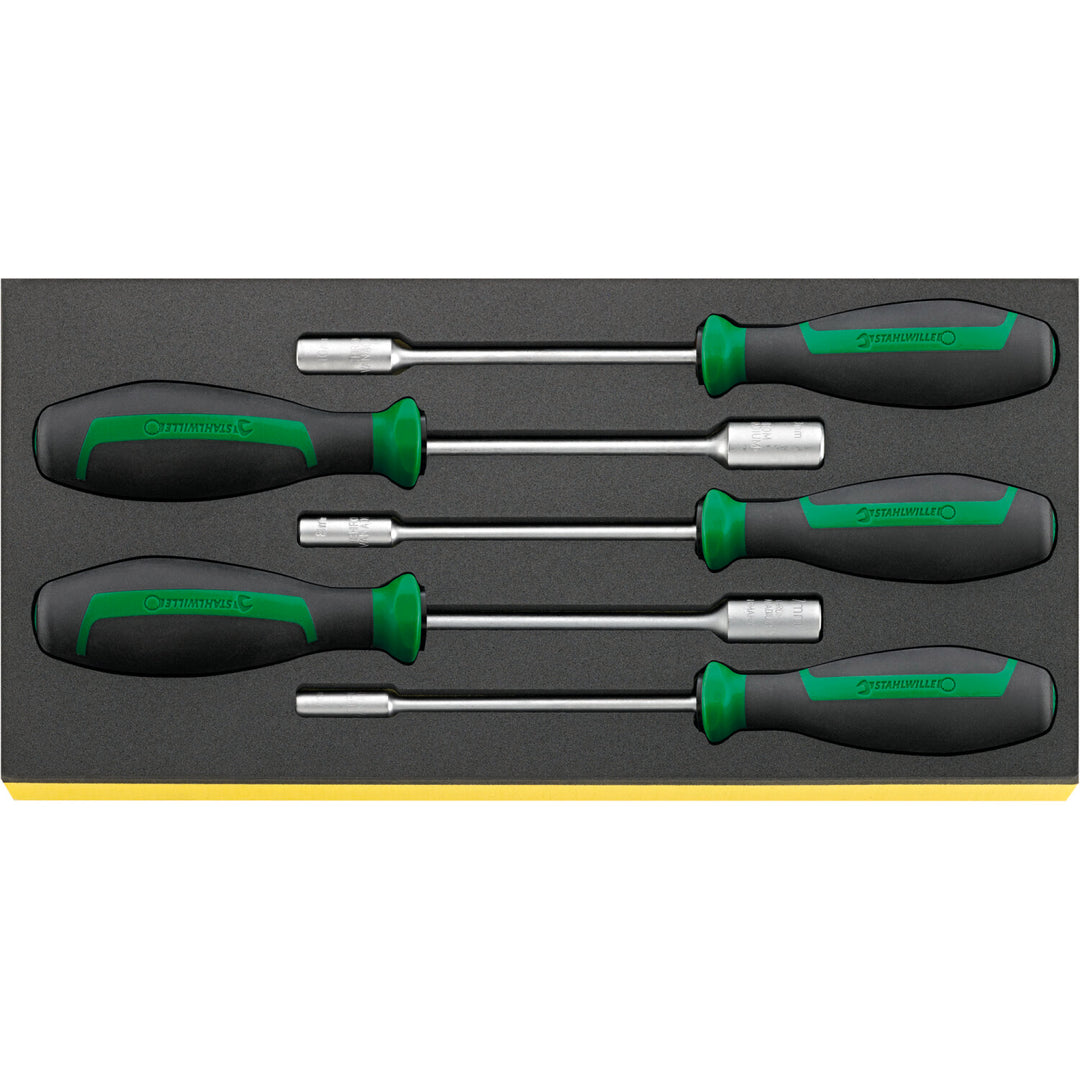 Stahlwille 96838757 T-Handle Socket Screwdriver Set Drall+ 2c - 5 Pieces