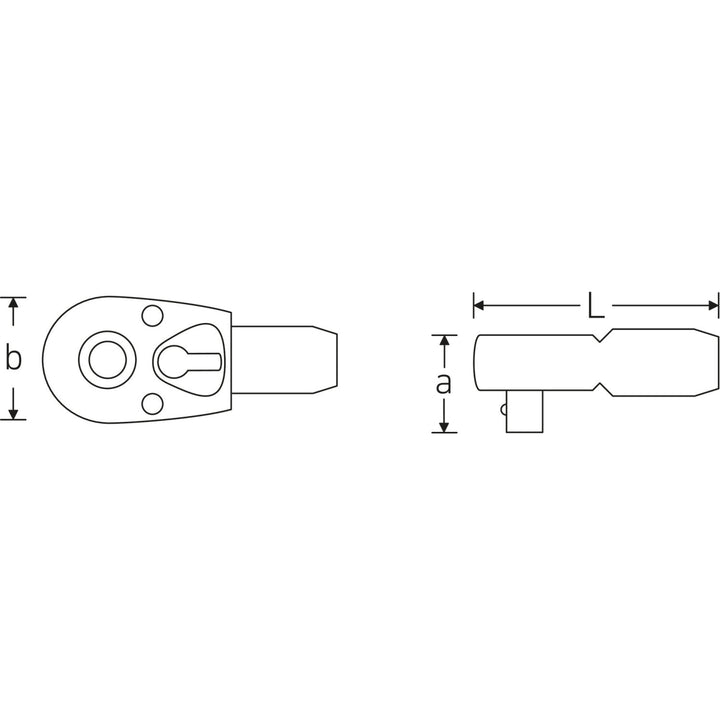 Stahlwille 16110000 882 Reversible Ratchet, 1" Drive