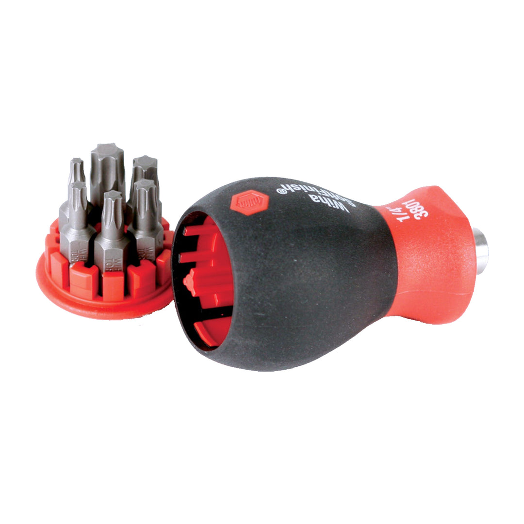 Wiha Tools 38045  6-in-1 Stubby Bit Holder, TORX Set