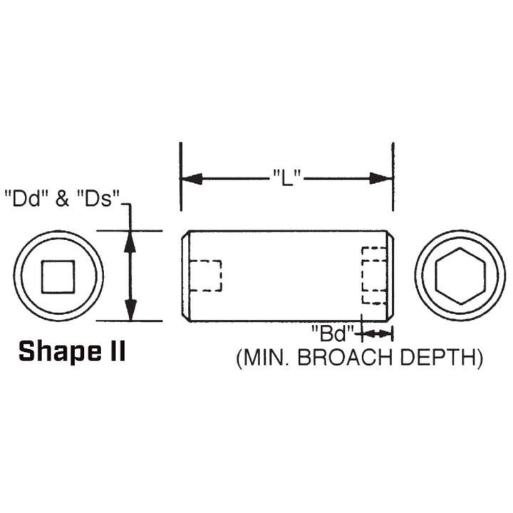 Wright Tool 85822  2-1/2" Drive 6 Point Standard Impact Socket - 2-3/4"
