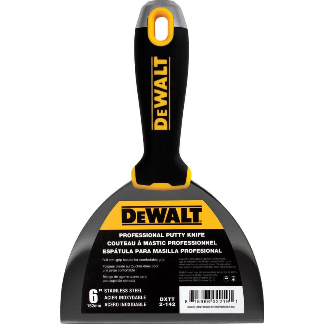 Dewalt DXTT-3-201 6 in. Stainless Steel Joint Knife Set - Soft Grip Handle - 3 Piece