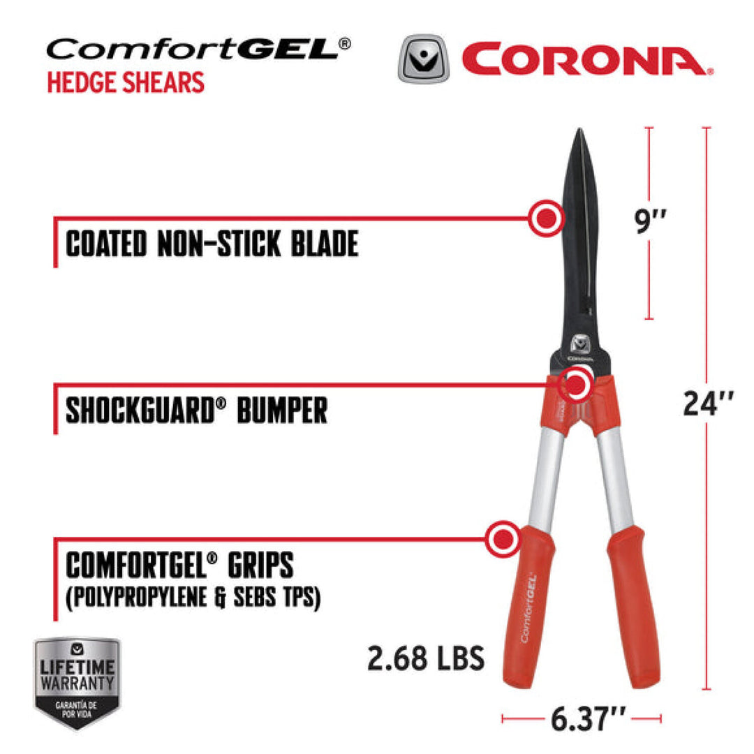 Corona HS 3244  ComfortGEL® Hedge Shears - 9 Inch