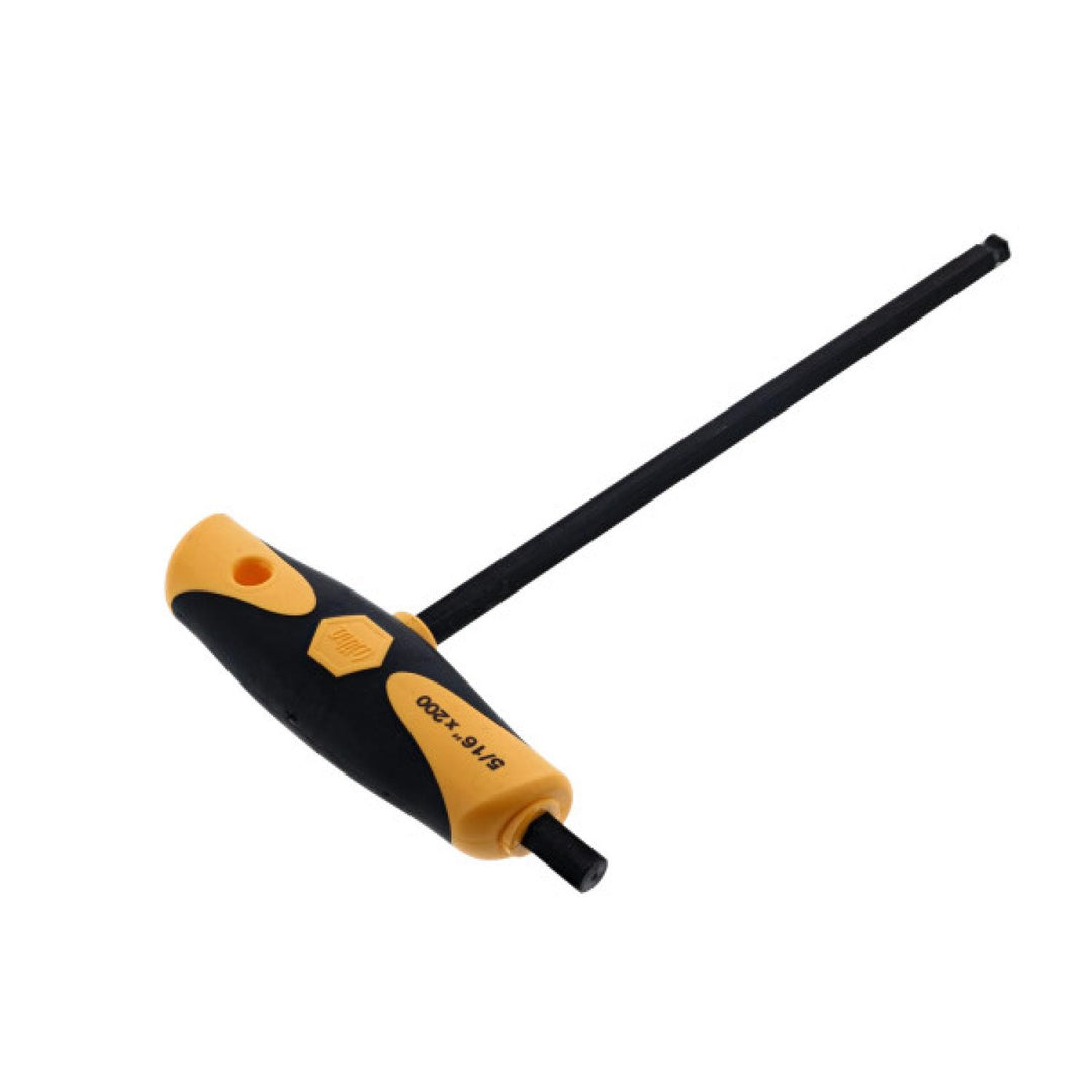 Wiha Tools 33439 5/16" x 7.9" Soft Grip Dual Drive Ball End Hex T-handle