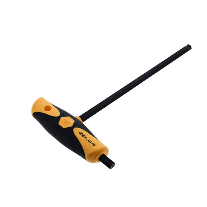 Wiha Tools 33439 5/16" x 7.9" Soft Grip Dual Drive Ball End Hex T-handle