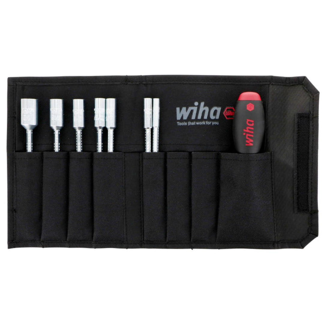 Wiha Tools 28196 8 Piece Drive-Loc VI SAE Nut Driver Pouch Set