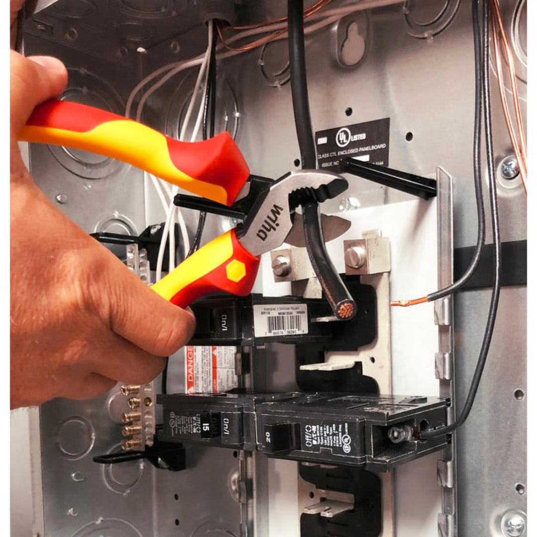 Wiha Tools 32927 Insulated Industrial Serrated Edge Cable Cutters 8"