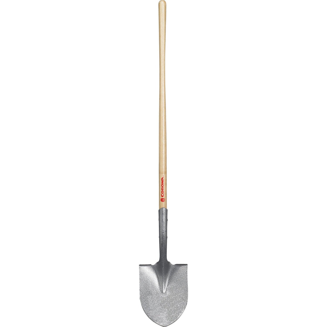 Corona SS 65000 Round Point Shovel, 14-Gauge, 12 in. Head, 48 in. Wood Handle