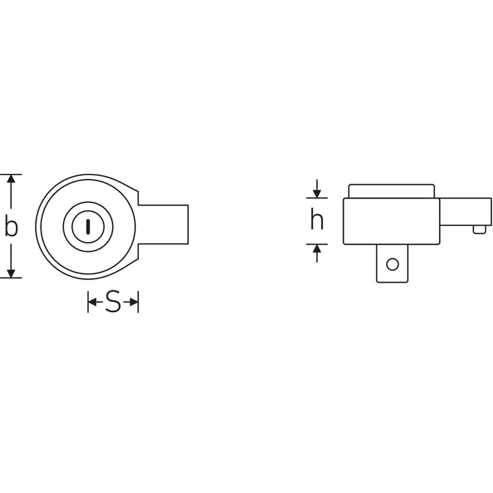 Stahlwille 58250020 735 1/2" Ratchet insert tool