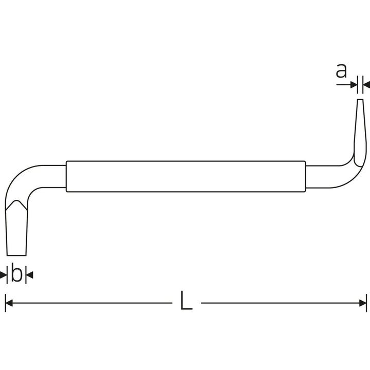 Stahlwille 73273003 Hex key for slotted bolts