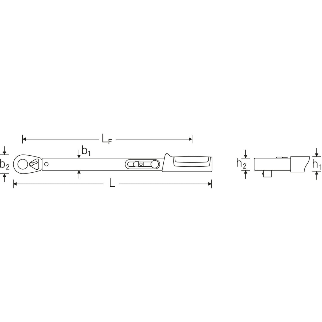 Stahlwille 50204115 721QR Quick Standard MANOSKOP 1/2" torque wrench