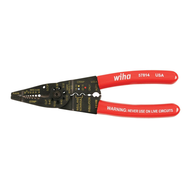 Wiha Tools 57814 578 AWG 10-22 Combo Stripper Crimper Pliers