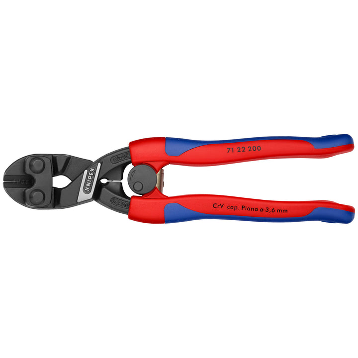Knipex 71 22 200 8" CoBolt® High Leverage 20° Angled Compact Bolt Cutters