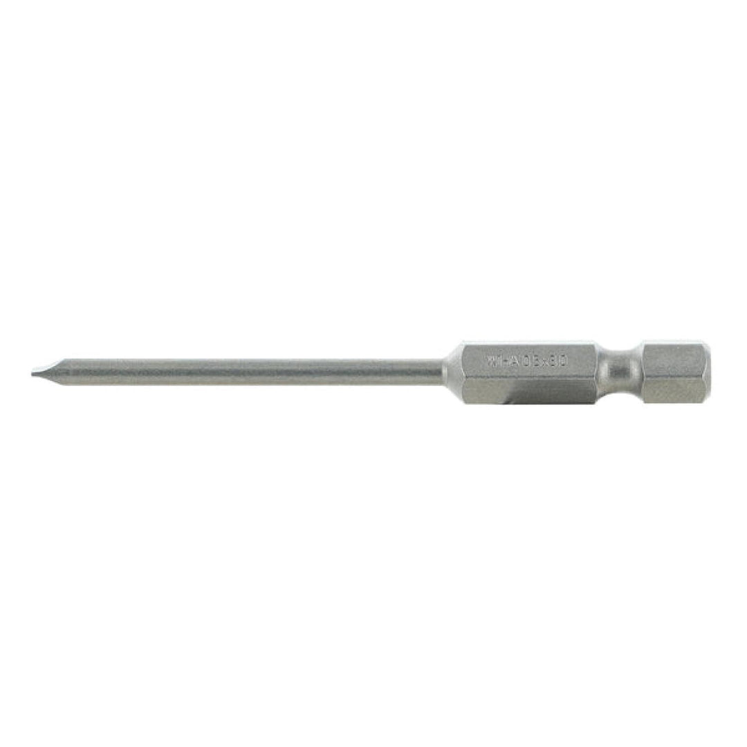 Wiha Tools 74034 Slotted Power Bit, 3.0 mm x 70 mm, 10 Pk.