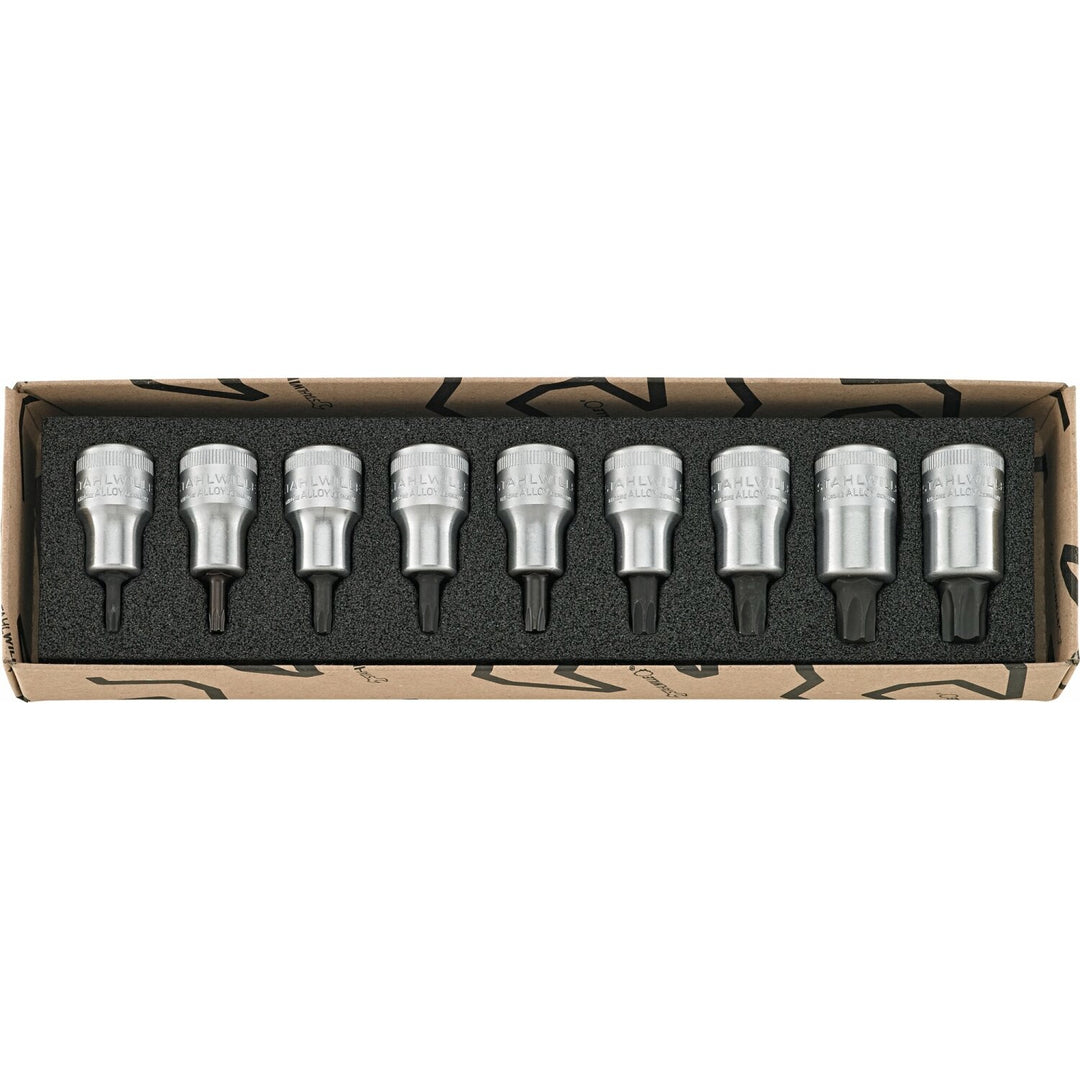 Stahlwille 96031004 1/2" TORX® Screwdriver Socket Set - 9 Pieces