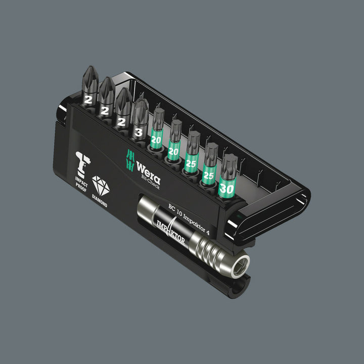 Wera Bit-Check 10 Impaktor 4, 10 pieces