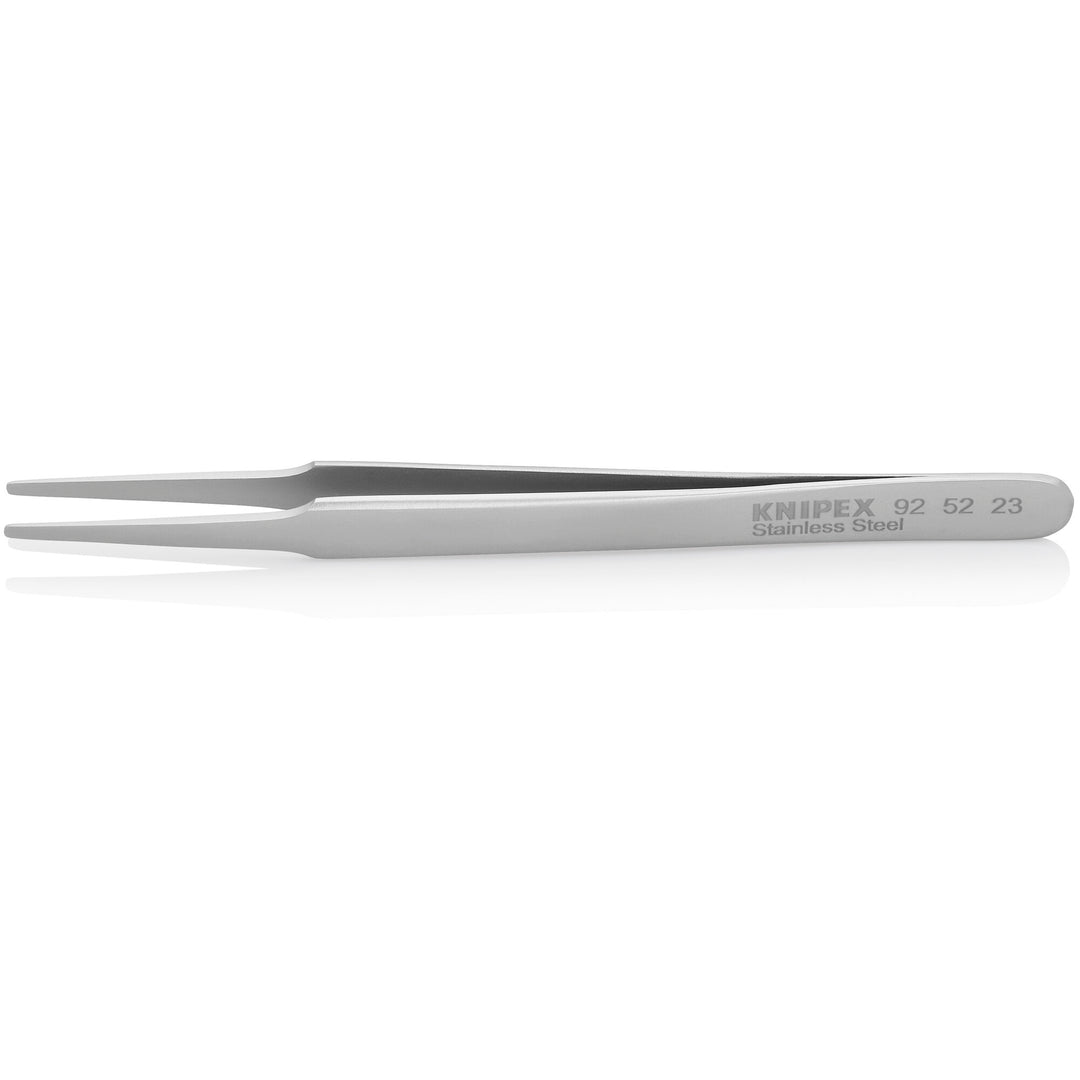 Knipex 92 52 23 4 1/2" Stainless Steel Gripping Tweezers-Blunt Tips
