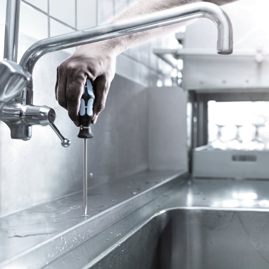 Wera 3355 PZ Screwdriver for Pozidriv screws, stainless, PZ 0 x 60 mm