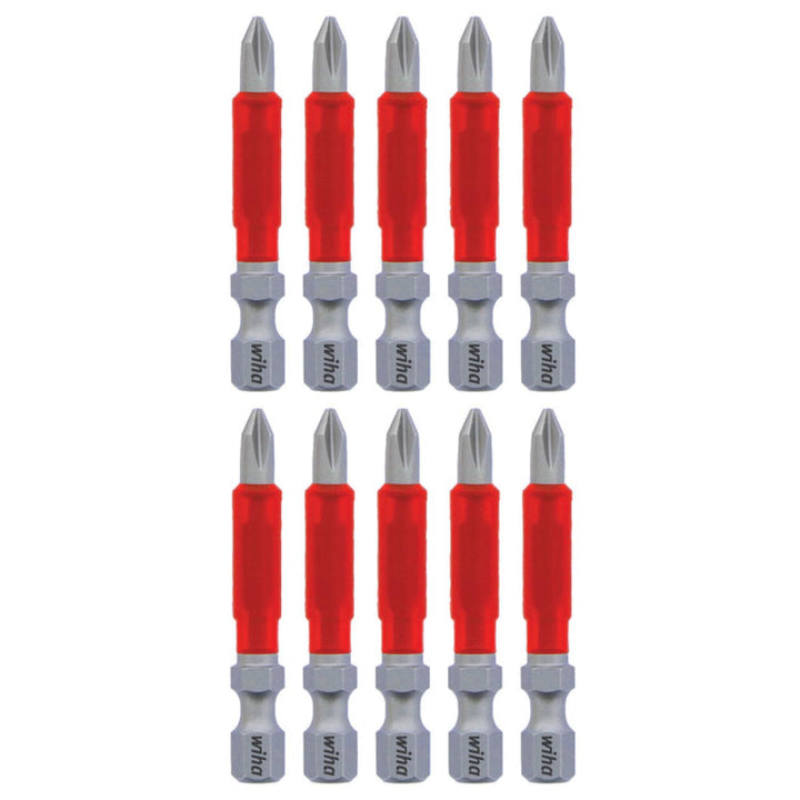 Wiha Tools 76543 MaxxTor Impact Bit Phillips #1 - 49mm - 10 Pack