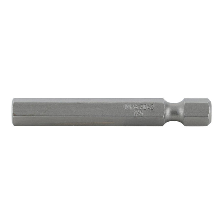Wiha Tools 74318 Hex Inch Power Bit, 1/4" x 50 mm, 10 Pk.