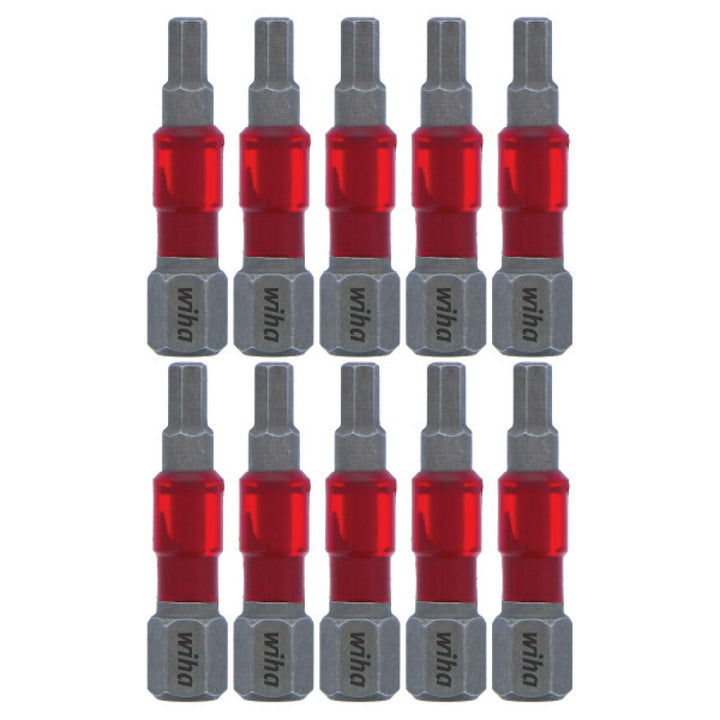 Wiha Tools 76530 MaxxTor Impact Bit Hex 1/8" x 29mm - 10 Pack - 10 Pack