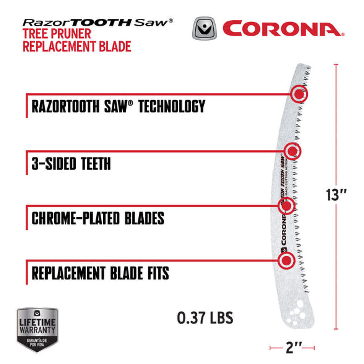 Corona AC 7243D  RazorTOOTH Saw® Tree Pruner Blade - 13 Inch