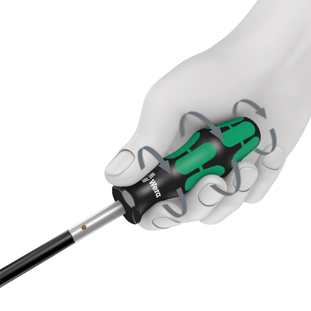 Wera 392 Bitholding screwdriver with flexible shaft, 1/4" x 177 mm