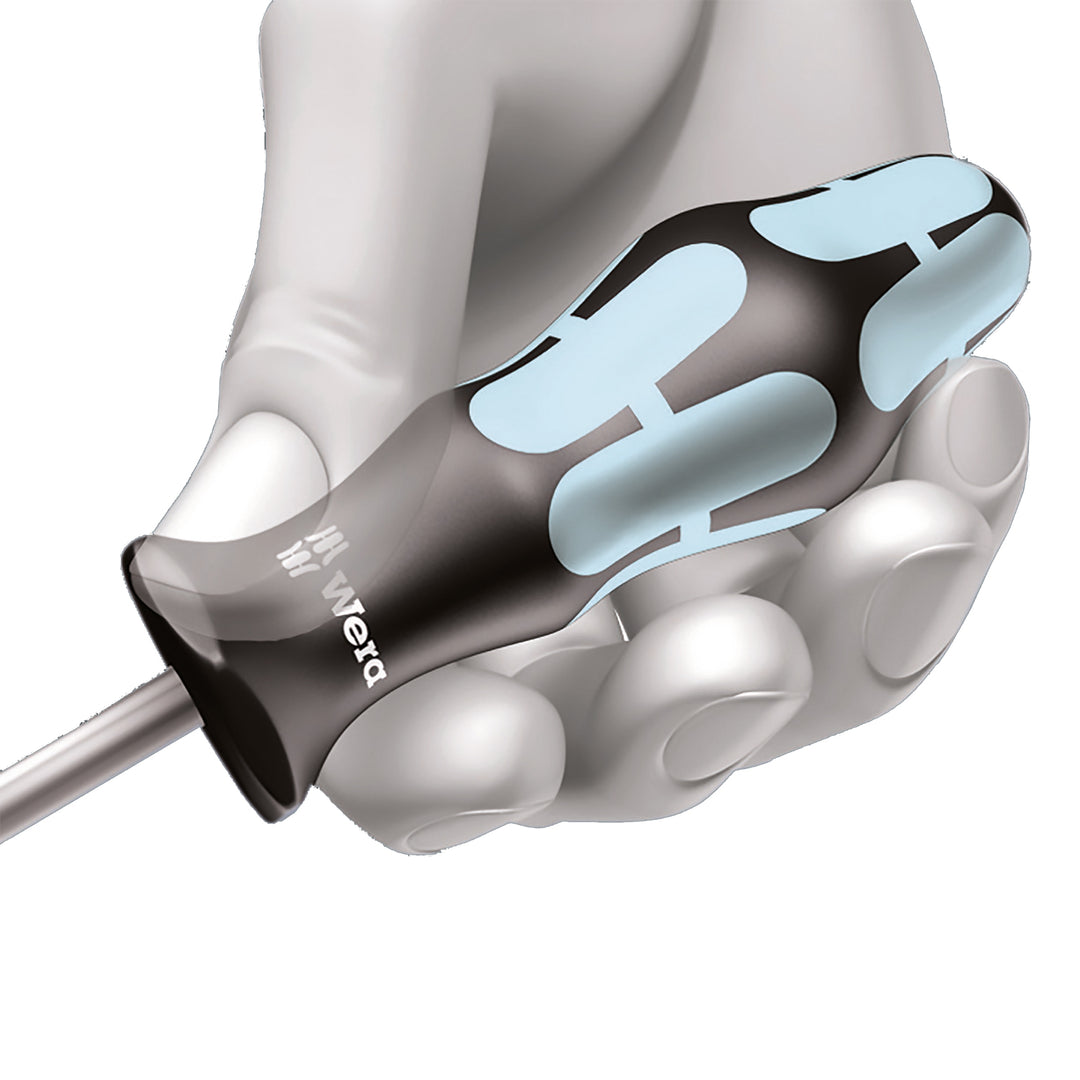 Wera 3334/3350/3355/6 Screwdriver set, stainless and rack, 6 pieces