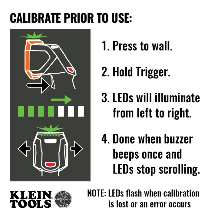 Klein Tools ESF150LL Electronic Stud Finder with Cross-Line Lasers