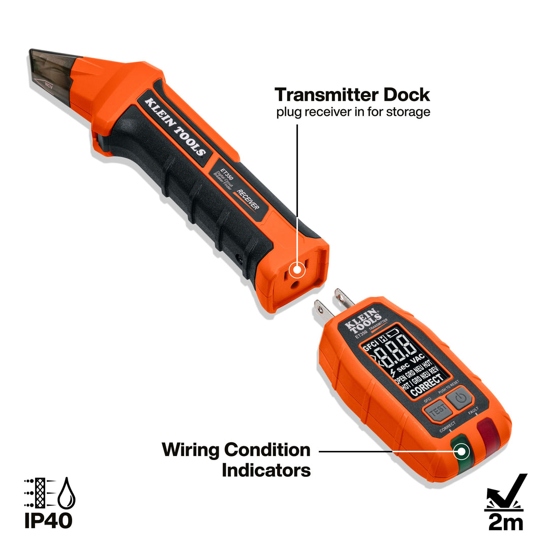 Klein Tools ET350 4-in-1 Digital Circuit Breaker Finder