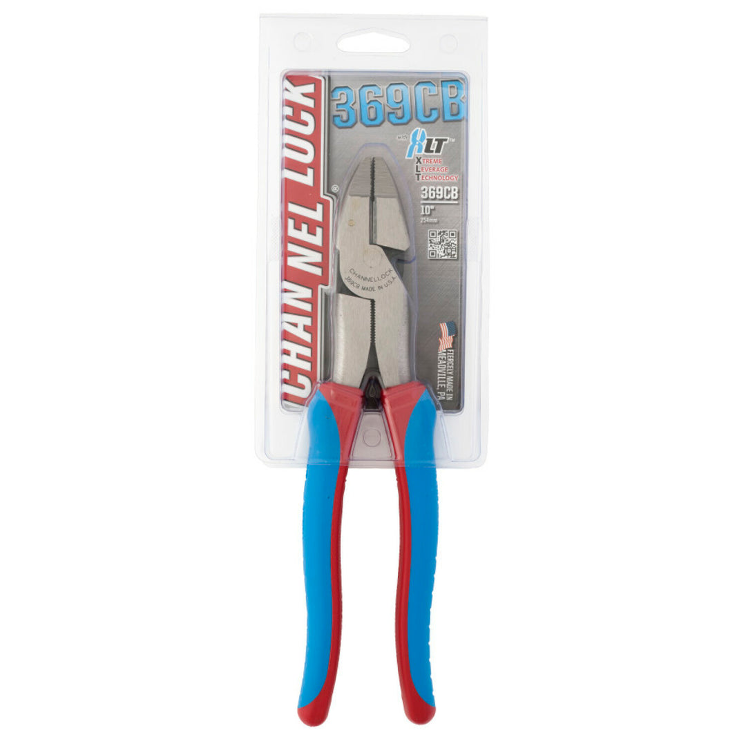 Channellock 369CB 9.5-Inch Code Blue XLT Round Nose Linemen's Pliers