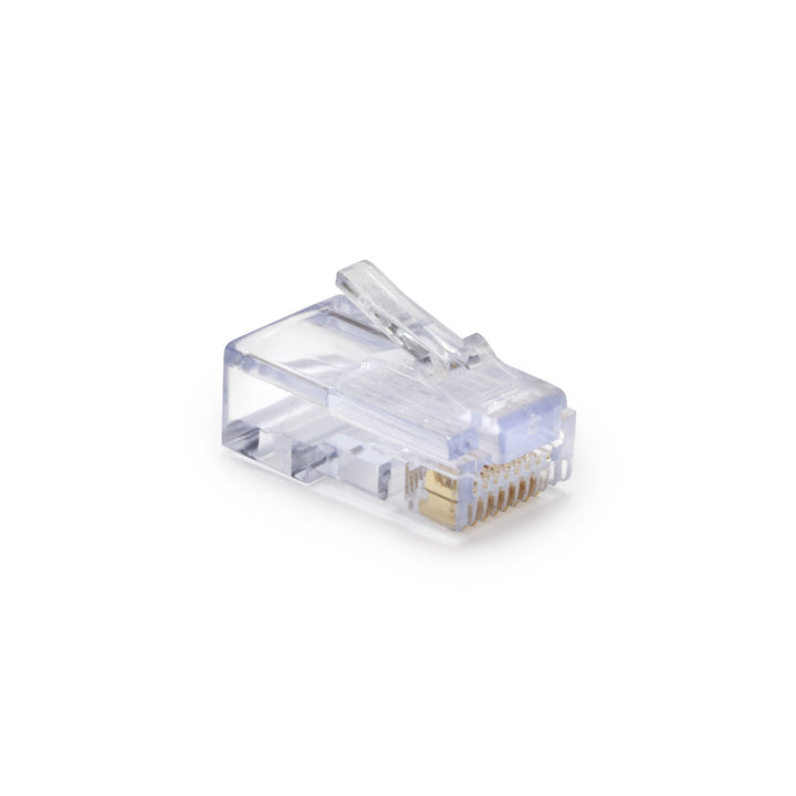 Platinum Tools 100003C EZ-RJ45 Pass-Through RJ45 Connectors, Unshielded CAT5/5E — 50pcs in Clamshell