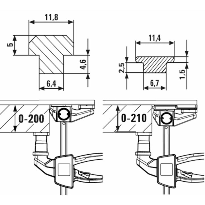 Bessey EZR-SET One hand track clamp set (2pcs)