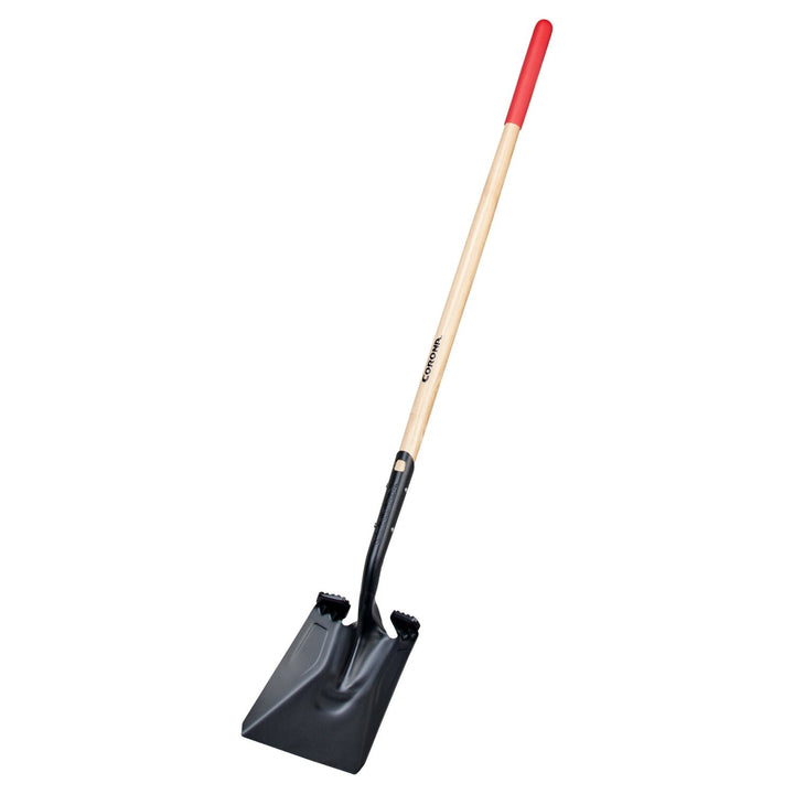 Corona SS16000 Boron Steel 14-Gauge Square Point Shovel, Hardwood Handle