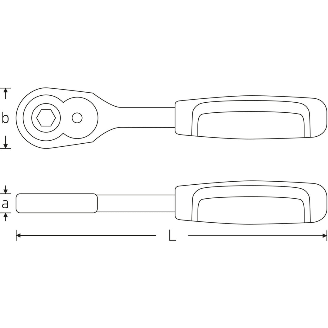 STAHLWILLE 11131010 415B QR Bit Ratchet Fine Tooth 1/4" Drive