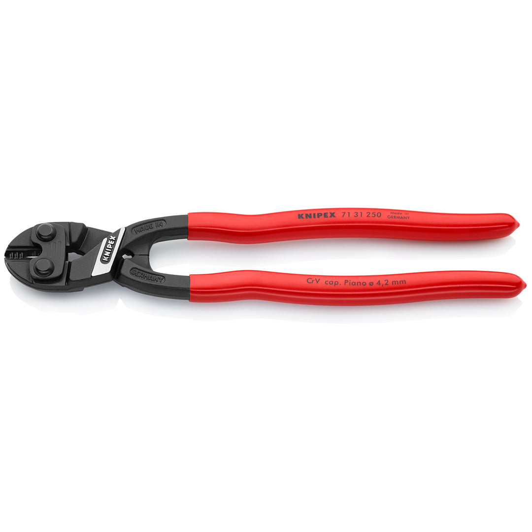 Knipex 71 31 250 SBA 10" CoBolt® High Leverage XL Compact Bolt Cutters-Notched Blade