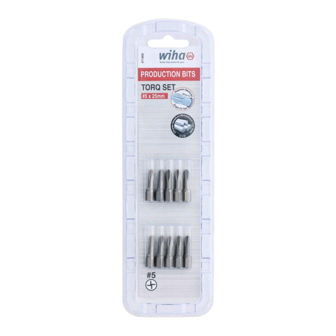Wiha Tools 71906 Torq-Set Bit #6 - 25mm - 10 Pack