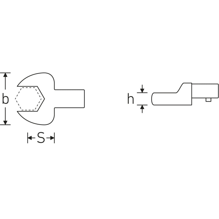 Stahlwille 58614052 731a/40 Open ended insert 1 1/8" Spanner